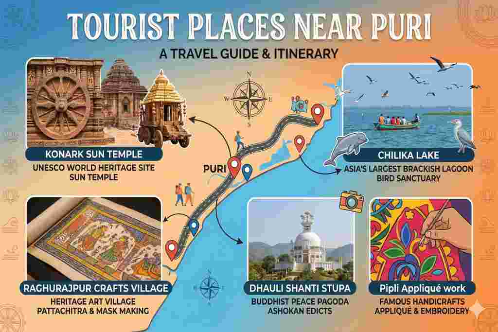 Tourist Places Near Puri