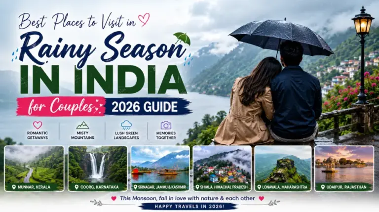 Best Places to Visit in Rainy Season in India for Couples